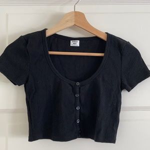 Sunday Best Aritzia black crop top